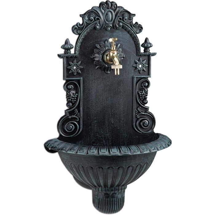 Fontaine Murale Antique En Métal Blanc – Style Robinet En Laiton – Palazzo INT LTA310
