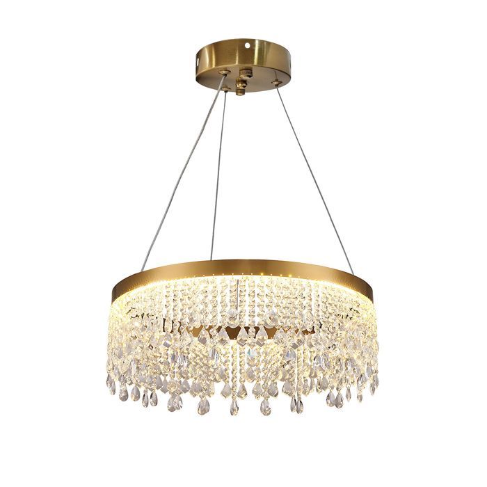 Lampe suspendue de plafond Toolight LED APP1730-1CP Lampe pendante au plafond Or 40X40X85CM