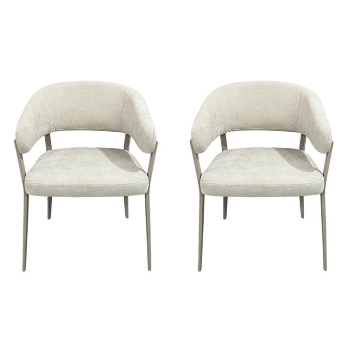 Lot De 2 Fauteuils - Home Deco Factory - Emilia - Beige