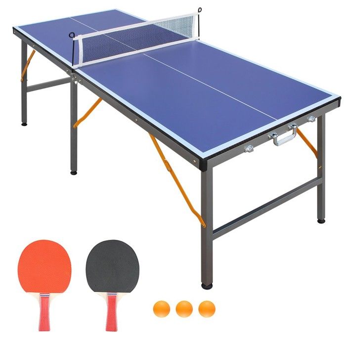 Lot De 2 Filets Tennis De Table Portables 180x15cm - Polyester Coton Multifonctionnel Intérieur Extérieur