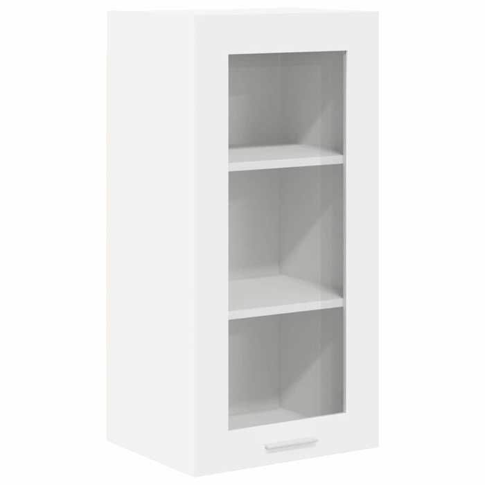 Moderne Armoires suspendues avec porte Riga (2 pièces) SWEETY Placards cuisine Blanc 40x31x80 cm BB247