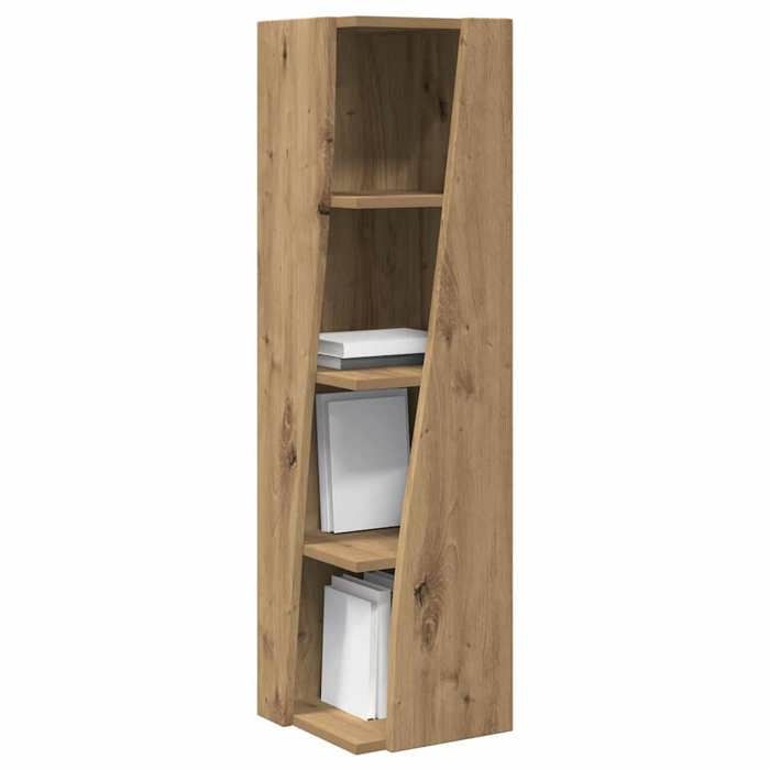HOT SALE* Meuble dangle Pour salon - Cabinet de Rangement/Caisson de salon - Chêne artisanal 27 5x27x102cm Bois dingénierie - M849