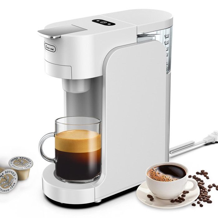Machine À Café Capsule Mini Automatique - Cafetière Expresso Multifonction Compatible K-Cup Café Moulu Thé - Machine Café 350ML