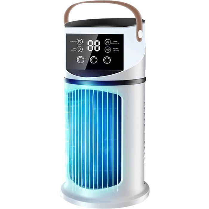 Climatiseur mobile - STORIVA - 4 en 1 - Humidificateur - Veilleuse LED 7 couleurs - 9 vitesses