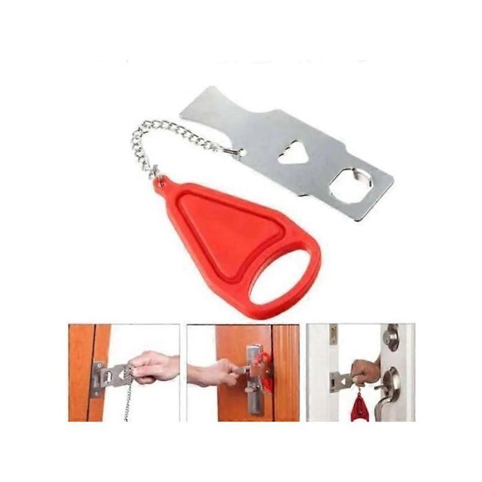 Verrou de porte portable - Sécurité renforcée Multicolore