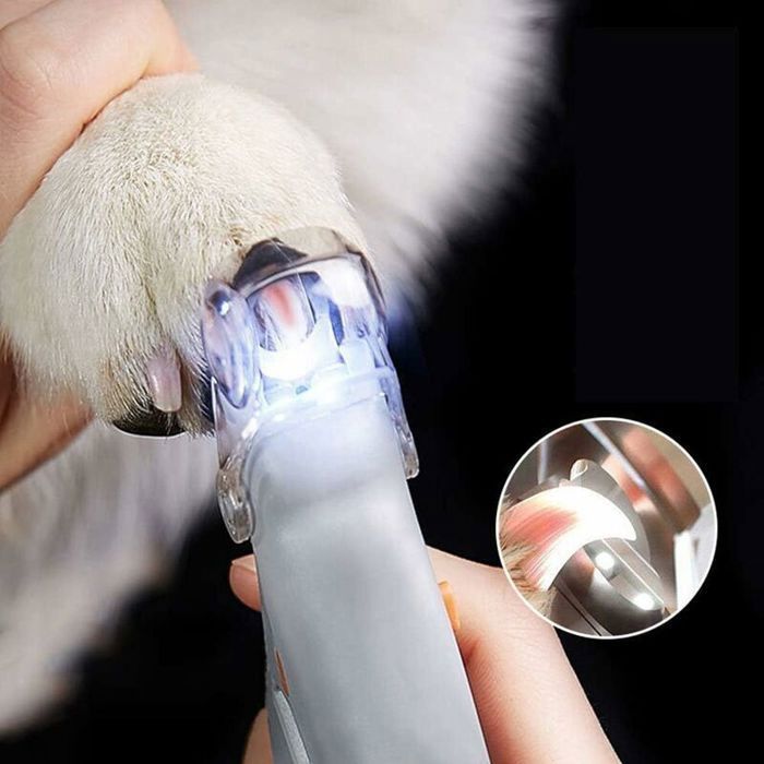 Coupe-ongles pour chat et chien lampe LED loupe anti-coupure pour animaux domestiques SANPIE