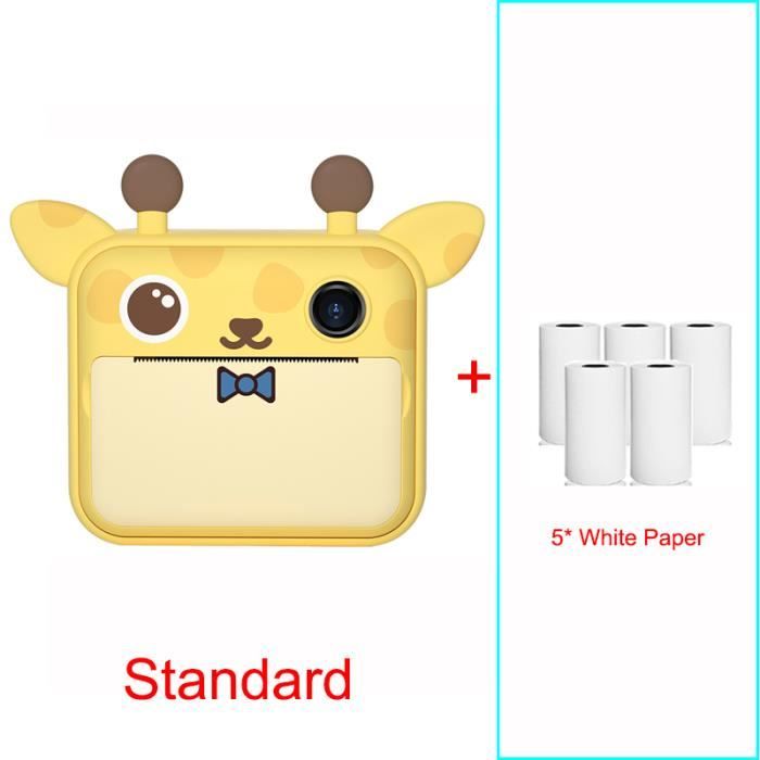 Appareil Photo Instantané Enfants Tosaju Avec Papier Et Carte 32Go - Caméra Vidéo Bleue Cadeau