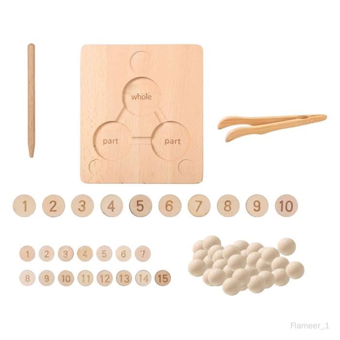 Plateau à Perles En Bois Avec Graduation - Pour Créer Bracelets, Colliers DIY - Rangement Perles Loisir Créatif