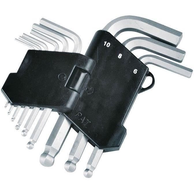 Jeu 9 Clés mâles sphériques AMPRO T22927