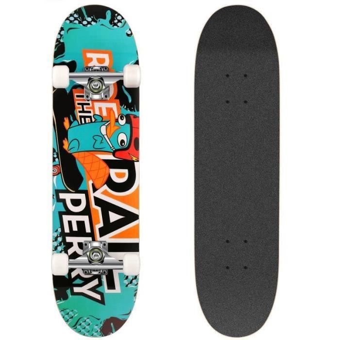 Skateboard Complet MOB Ridgeway 8.0 - 31.875x8 - Bleu - Bois érable - Ados/Adultes
