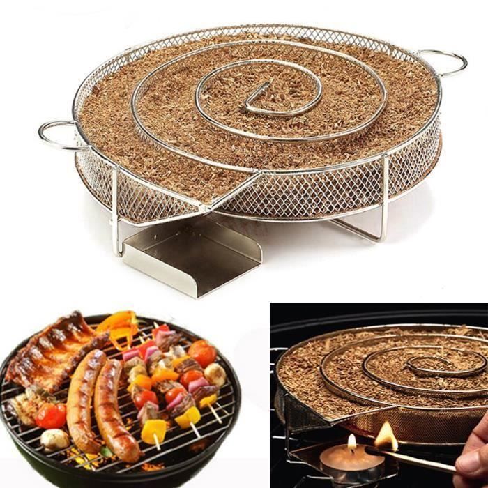 Blumtal Boîte à Fumoir Pour Barbecue - Générateur Fumée Froide Gaz/Charbon/Électrique - Acier Inox