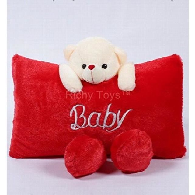 Peluche Tuvt3 Nounours Mignon Oreiller En Peluche Douce En Peluche D Anniversaire D Enfants Achat Vente Peluche Cdiscount