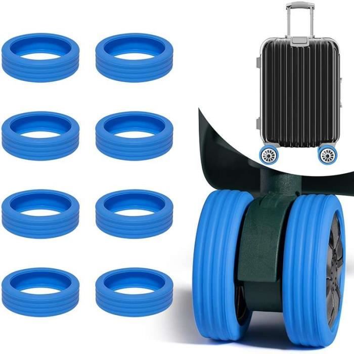 Plstod Protection Roue Valise 16 PièCes, Roue Silicone de Valise, Housse de Valise à Bagages Anti-Bruit, Anti-PoussièRe, RéSistant à L'Usure, Convient à La Plupart Des Bagages (Orange Noir Plstod Protection Roue Valise 16 PièCes, Roue Silicone de Valise, Housse de Valise à Bagages Anti-Bruit, Anti-PoussièRe, RéSistant à L'Usure, Convient à La Plupart Des Bagages (Orange Noir