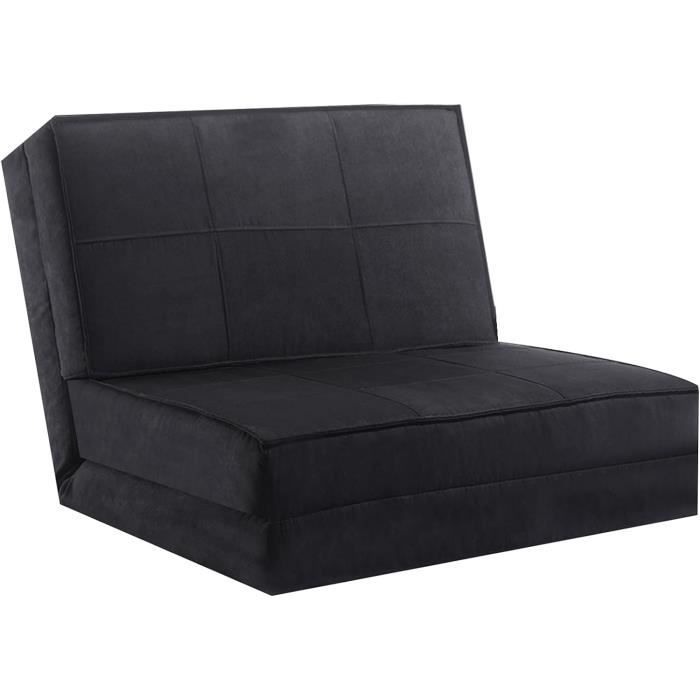 Fauteuil Convertible 3 En 1 FiveWillowise - Dossier Réglable 5 Positions, Canapé-lit, Poches Latérales - Gris Foncé