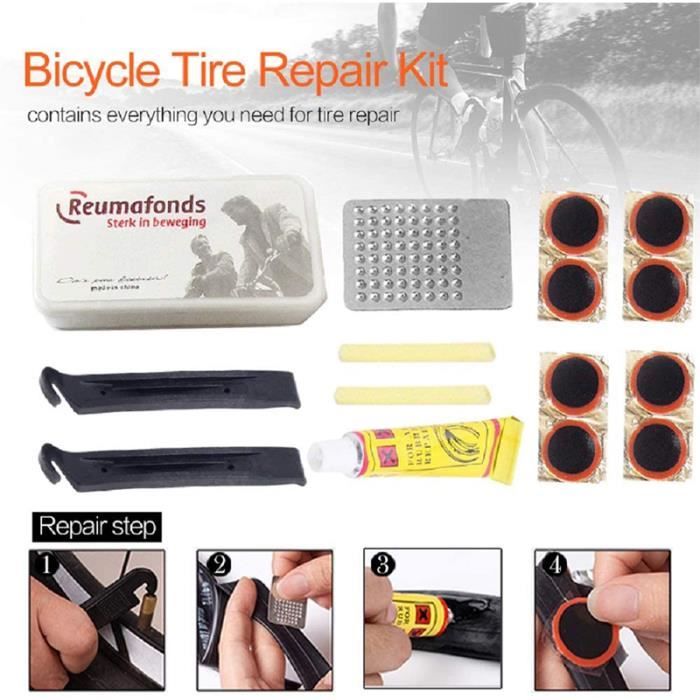 Bike flat tire repair kit discount