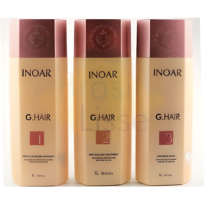 Kit De Lissage Brésilien Inoar Ghair - 100 Ml, à La Kératine, Pour Cheveux Crépus/abîmés