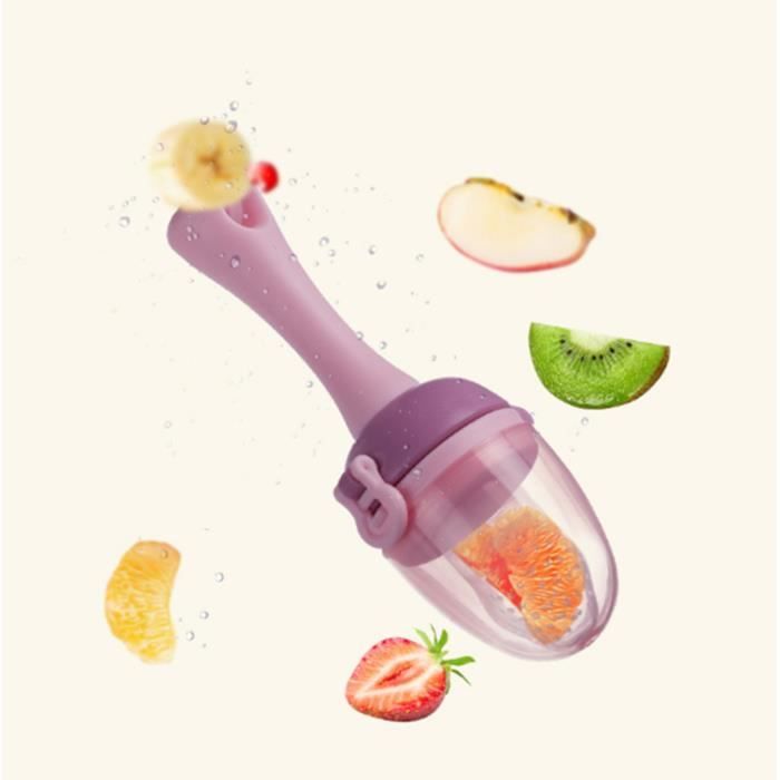 2pcs Sucette Bebe A Fruit Complement Alimentaire De Cereales De Riz Squeeze Cuillere Bebe Extrusion Outils Jouet De Dentition Cdiscount Puericulture Eveil Bebe