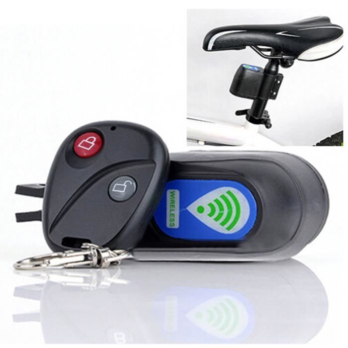 Systeme Sans Fil Securite Bicyclette Bicyclette Serrure D Alarme Avec A Telecommande Anti Theft Hexiaoqin Hh474 Prix Pas Cher Cdiscount