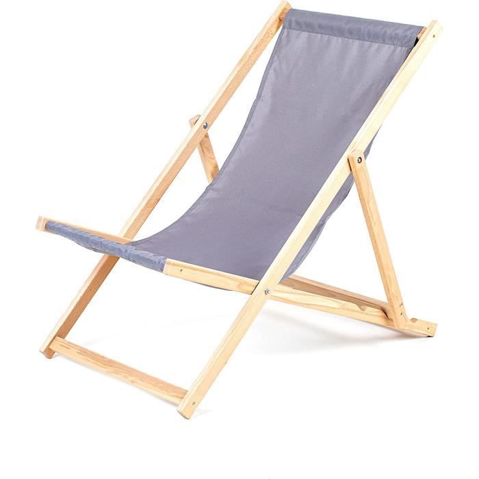 Chaise Bois Chaise Longue Bois Jardin Pliable Traditionnel Pliable en