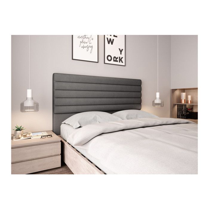 Artisan Il Ajoute Des Tissus Au Meuble Tete De Lit En Tissu Grise Luca 160 Cm Achat Vente Tete De Lit Tete De Lit Luca Grise 160 Cm Cdiscount