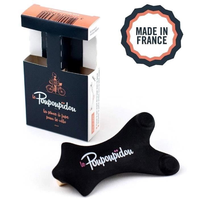 Pince à jupe magnétique pour vélo - Poupoupidou - Noir - Femme