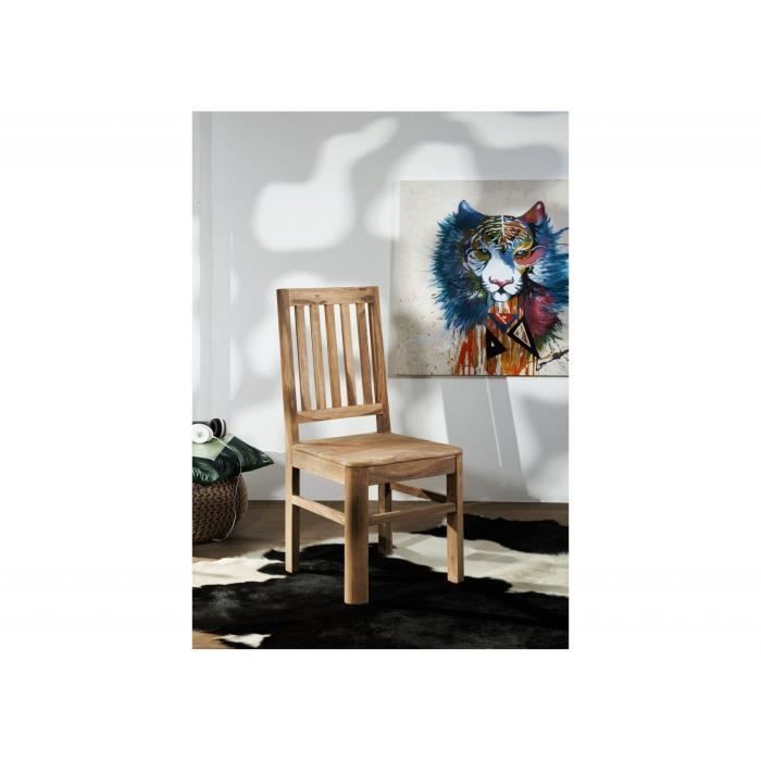 chaise - bois massif de palissandre teinté (smoked cherry) - toronto 131