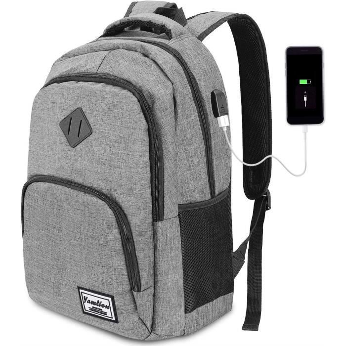 Sacs A Dos Pour Ordinateur Portable Yamtion Sac A Dos Ordinateur Portable 17 3 Pouces Homme Femme Avec Usb Charging Port 43366 Achat Vente Sac A Dos Informatique 4953222790272 Cdiscount