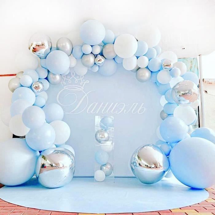 Ballons Roses Et Bleus Métallisés Pour Révélation Du Sexe De