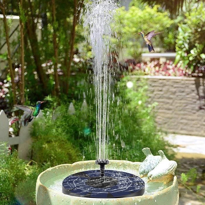 Pompe solaire pour étang - Fontaine avec batterie - Achat/Vente decoration  de jardin pas cher 