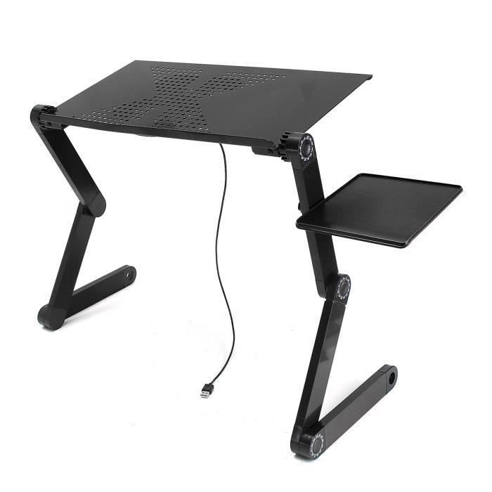 Support D Ordinateur Portable Table Tablette Lit Ventilateur