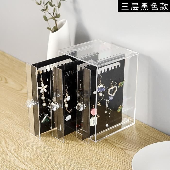Bijoux Cosmetique Boite De Rangement Transparent En Plastique Poussiere Boucles D Oreilles Finition Boite Bureau Vertical Type Q Achat Vente Boite De Rangement Bijoux Cosmetique Boite De Ran Cdiscount