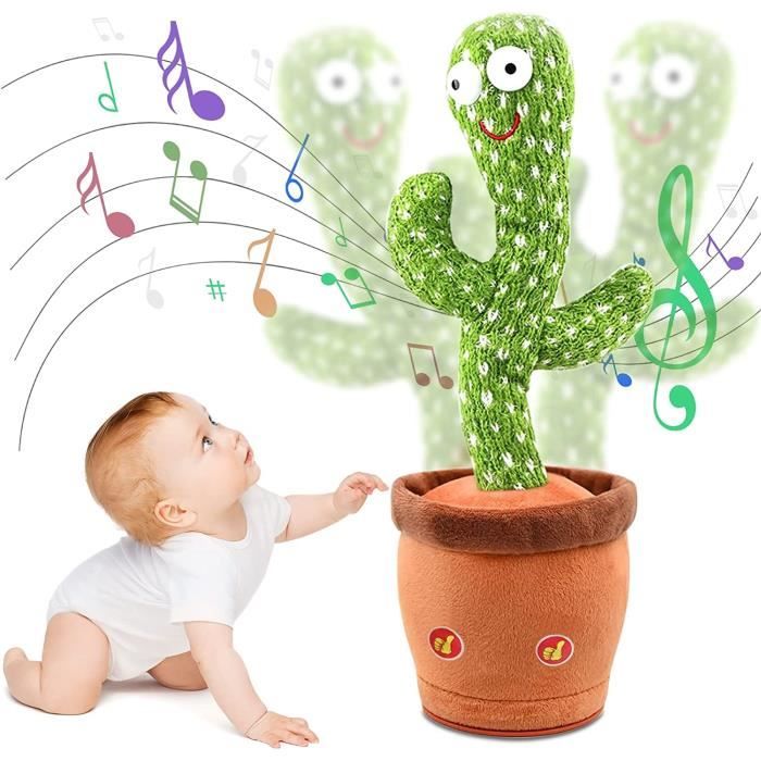Peluche Chantant,Cactus Qui Danse,Jouet en Peluche pour Enfants,Dancing  Cactus,120 Chansons,Enregistrement,Apprendre à Parler - Cdiscount Jeux -  Jouets