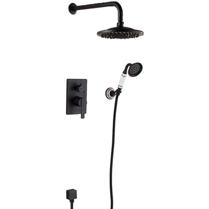 Colonne Douche Encastrable Retro 8 En Tete de Douche Pluie 2 Fonctions