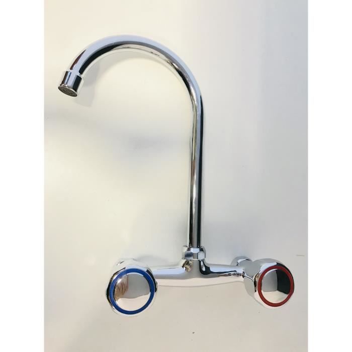 Robinets De Cuisine Robinet Mural Pour Le Linge Avec Bec Haut Et Pivotant Achat Vente Robinetterie De Cuisine Robinet Mural Pour Le Linge Av Cdiscount