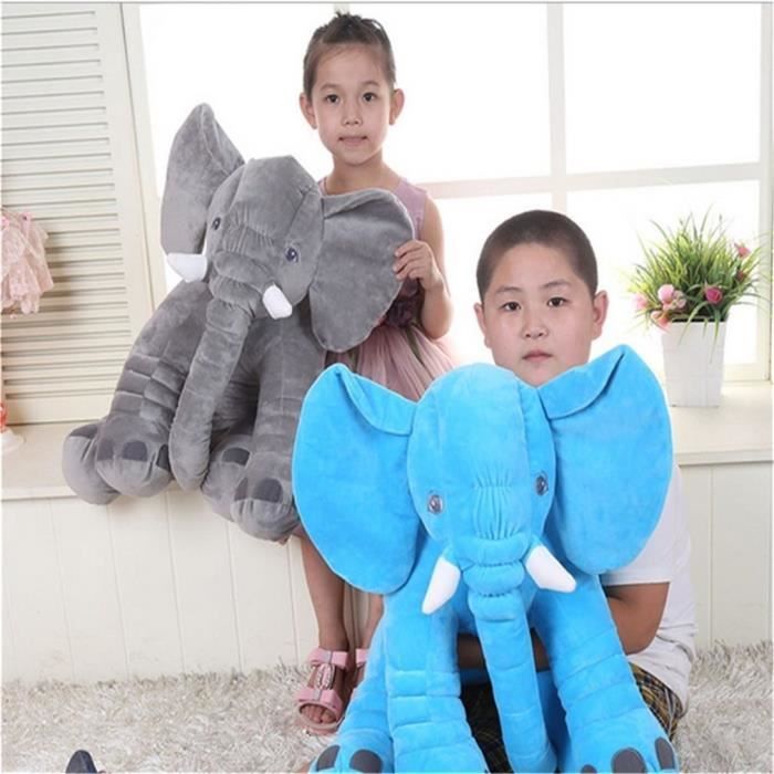 1pc 60cm Mode Bebe Elephant Animal Style Poupee En Peluche Oreiller Animaux En Peluche Bebe Jouet Chambre Decoration Bleu Cdiscount Jeux Jouets