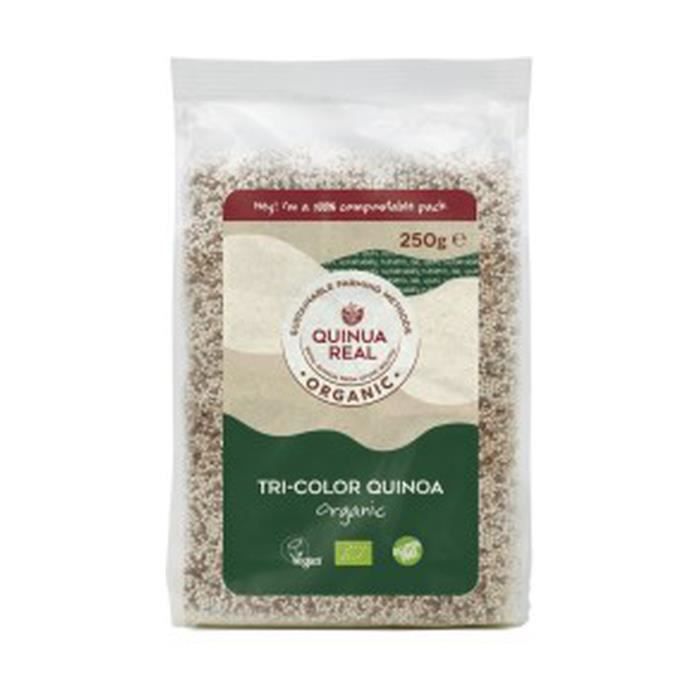 QUINUA REAL Vrai quinoa tricolore biologique sans gluten en grain 250