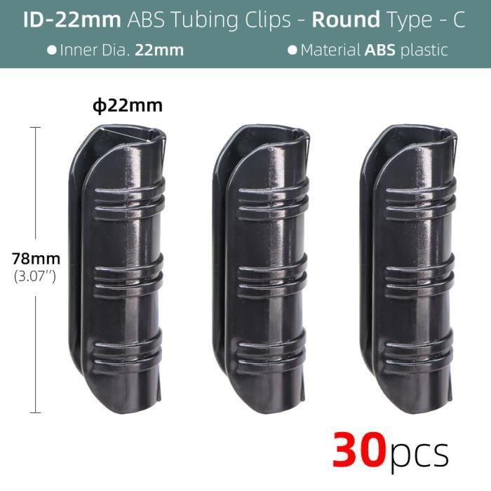 20 Clips Pour Film De Serre - Plastique Dur ABS+PC, Diamètre Intérieur 25mm, Fixation Rapide, Résistants Températures Hautes Et Basses