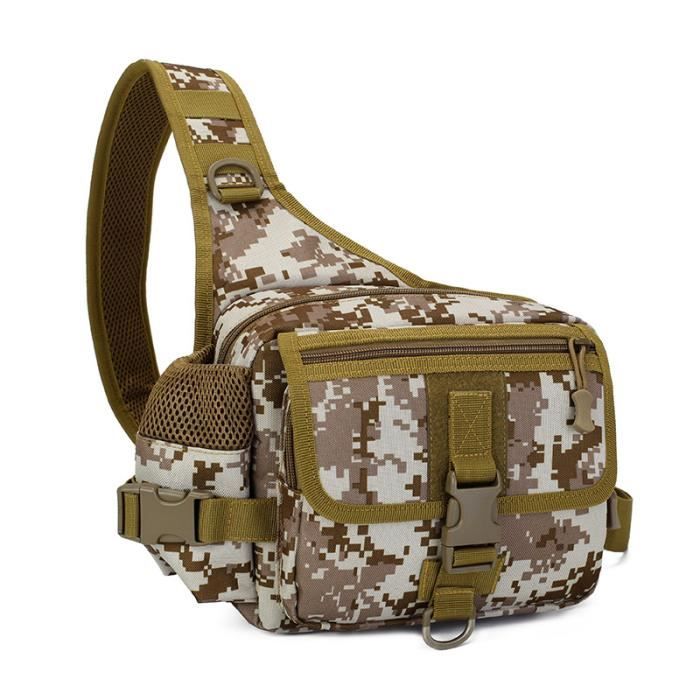 Sac Bandoulière Tactique Highland MOLLE - Camouflage Numérique Vert, Taille Moyenne, Neuf Avec étiquettes