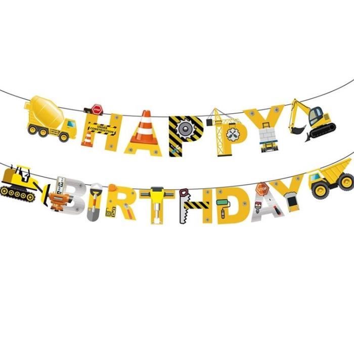 Decoration De Fete Banderole D Anniversaire Avec Animaux En Dessin Anime Stand De Decoration De Fete D Anniversaire Type Car 2 Cdiscount Maison