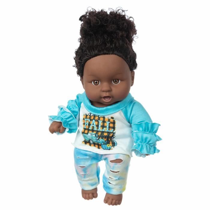 Bebe Noir Africain Noir Mignon Boucle Noir Jouet De Bebe En Vinyle De 8 Pouces F154 Cdiscount Jeux Jouets