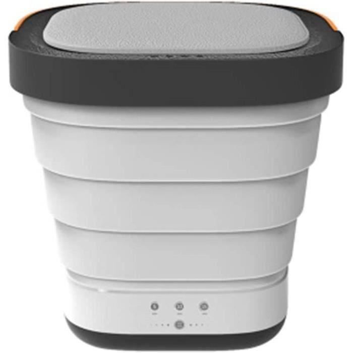 Machine à Laver Portable Pliable, Mini Seau Automatique De 11 L Avec Tuyau De Drainage, Lave-linge De Voyage Pour Voyage, Camping-car, Camping, Appartements, Linge à La Maison Utilisé (prise