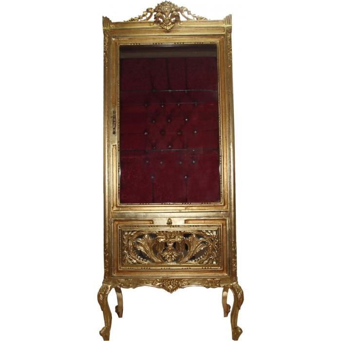 Armoire Baroque Casa Padrino Or Bordeaux Vitrine Armoire De