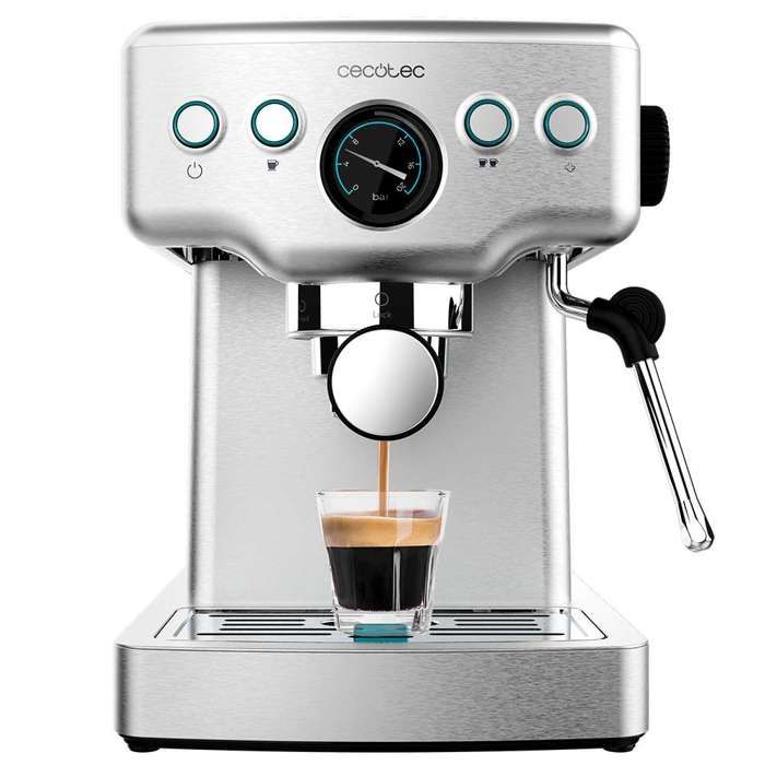 Machine à café - CECOTEC - Power Espresso 20 Barista Mini - 1465 W - 20 bars - 18 L - Inox