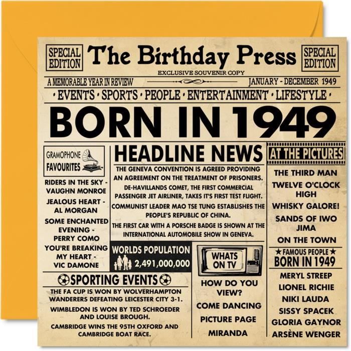 Cartes D'anniversaire 39 Ans Pour Homme Et Femme – Journal Born In 1985 – Carte D'anniversaire Pour Frère, Sœur, Amis – 145 Mm X 145 Mm
