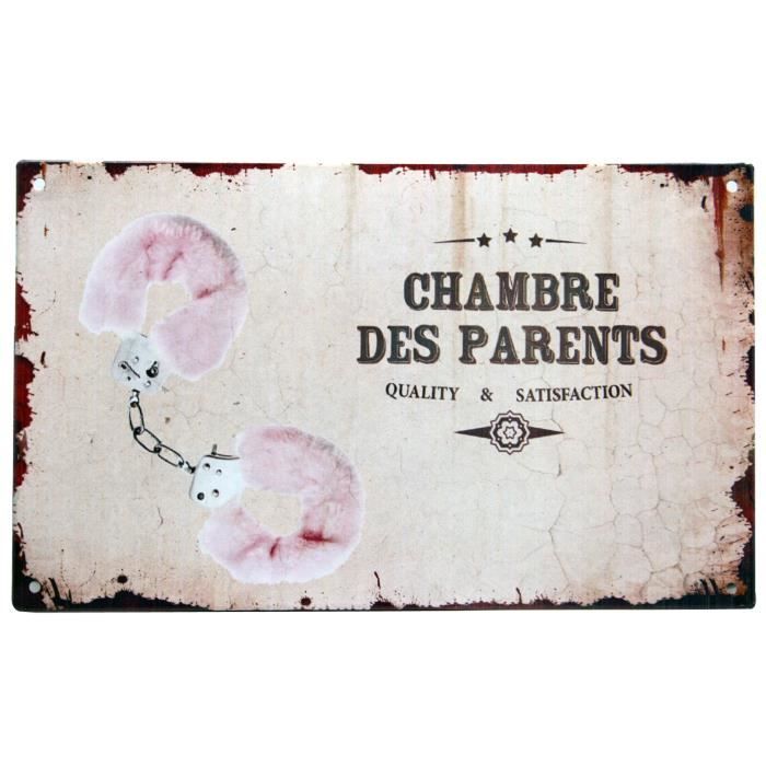 Plaque De Porte Metal Esprit Vintage Vieilli Humoristique Chambre
