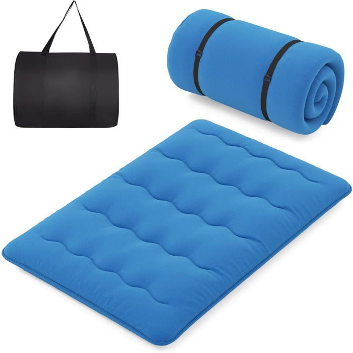 Matelas De Camping Yellowstone Eva – Film Métallisé Isolant, Bleu, Léger, Enroulable – Essentiel Rando