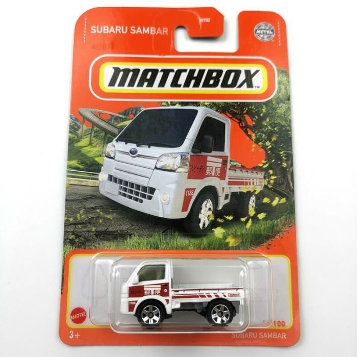 Voiture Electrique CRAZE E8PFN Matchbox Cars SUBARU SAMBAR 1/64 Métal moulé sous pression