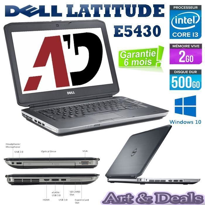 Top achat PC Portable Dell Latitude E5430 Core i3  Ram 2Go 500Go pas cher