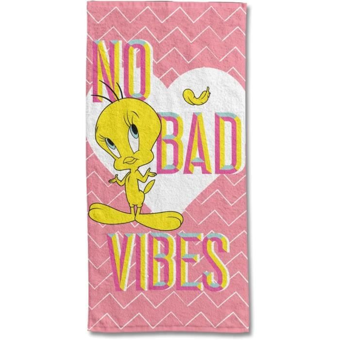 Serviette de plage pour fille Tweety 70x140 cm avec
