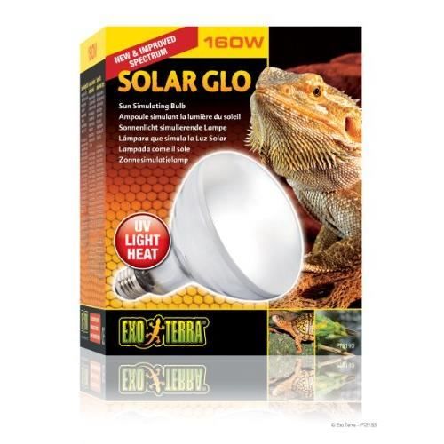 Meilleurs prix pour Exoterra Ampoule et Solar Glo pour Reptiles et Amphibiens 160 W